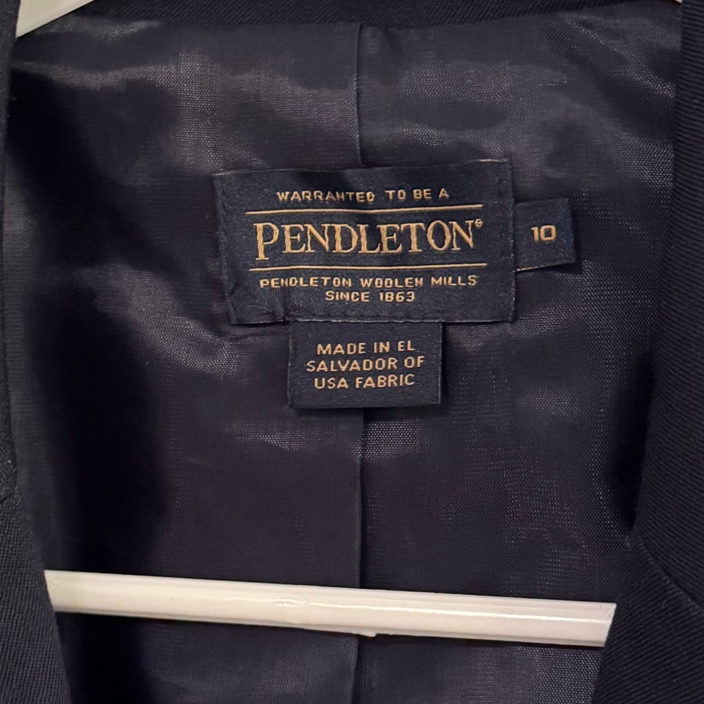 Pendleton Davis Wool Blazer Navy Blue 10 - Picture 5 of 13